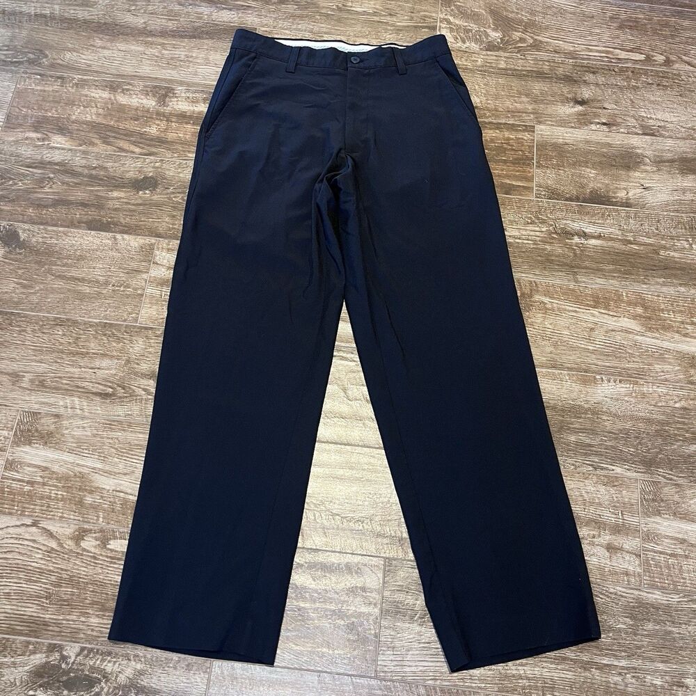 Footjoy Golf Pants Mens Size 30x30 Black Performance Polyester Spandex Stretch
